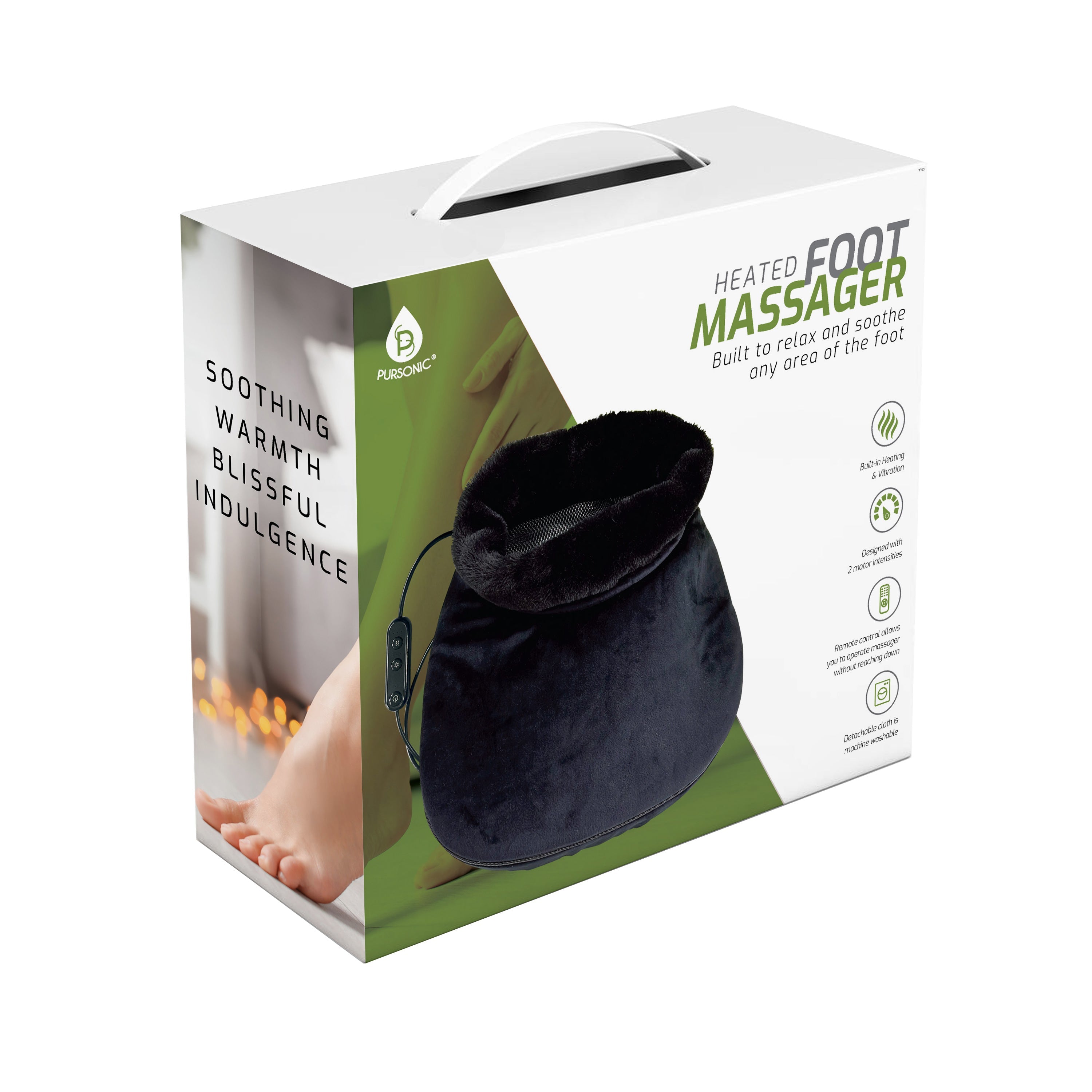 Massajador de Pés com Calor e Controlo Remoto – Conforto em Cada Passo