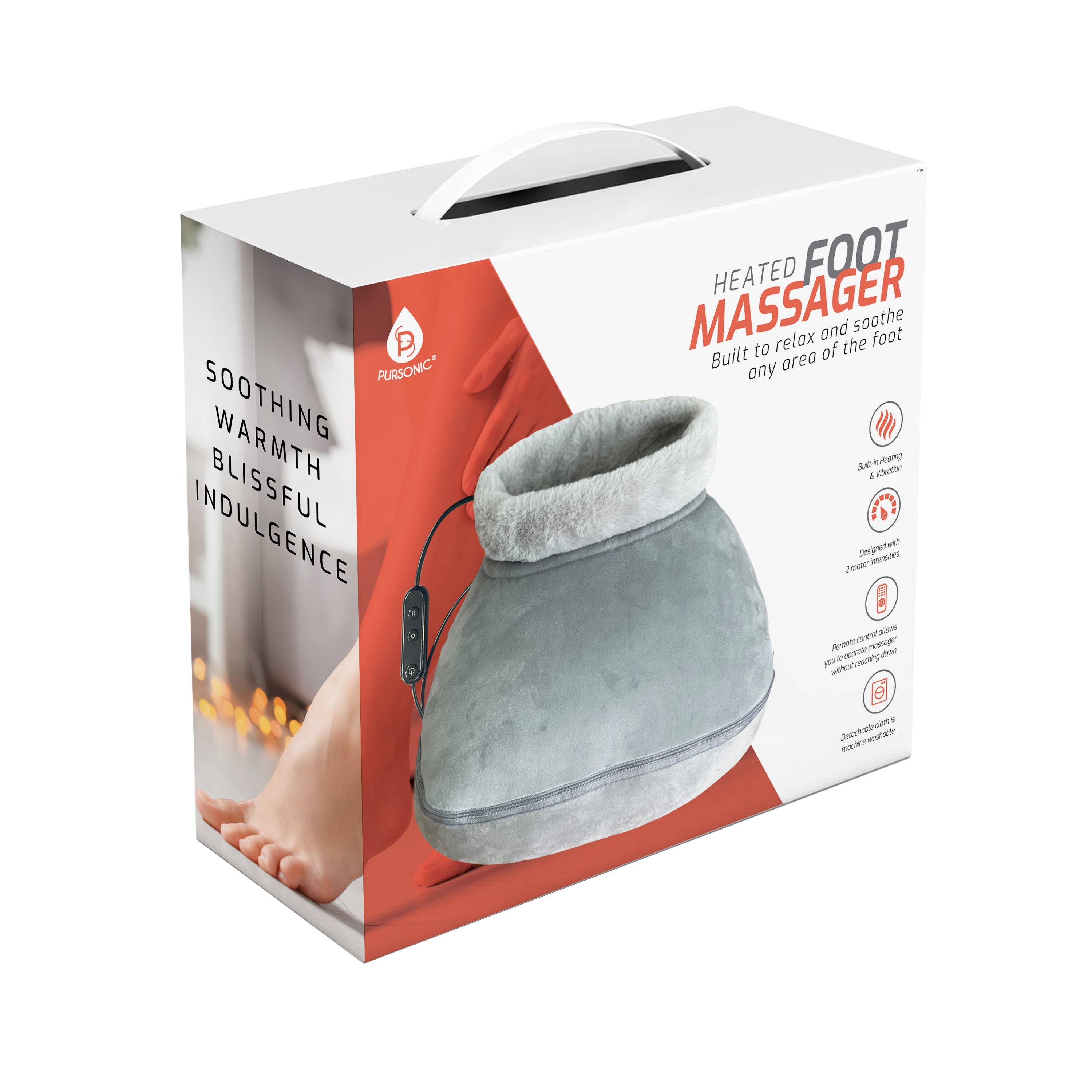 Massajador de Pés com Calor e Controlo Remoto – Conforto em Cada Passo