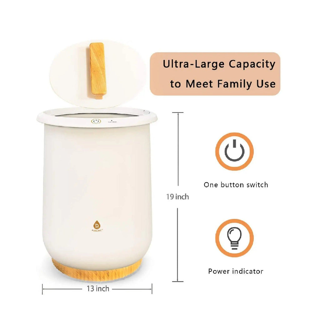 Aquecedor de Toalhas Estilo Balde – Conforto de Spa em Casa