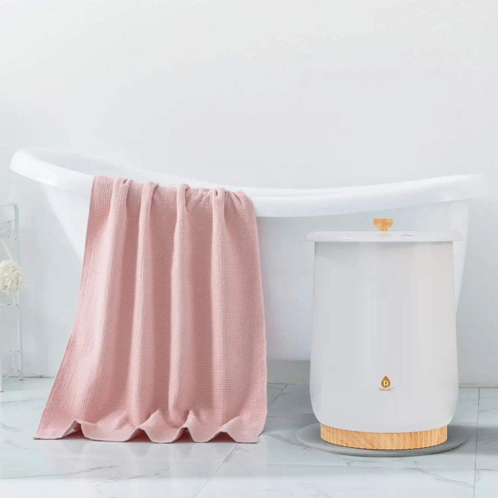 Aquecedor de Toalhas Estilo Balde – Conforto de Spa em Casa